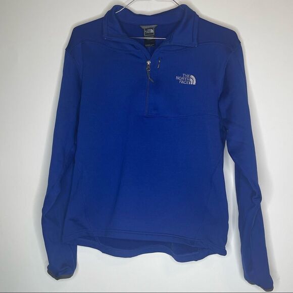 The North Face Royal Blue 1/4 Zip Fleece Top in Size Large - Picture 4 of 8